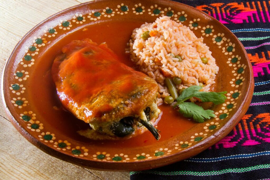 Baked Poblano Chile Relleno Recipe