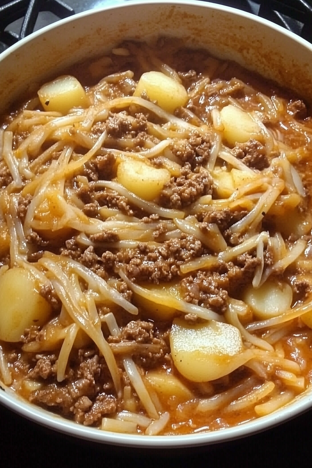 fideo-with-potatoes-and-ground-beef-justmexicanfood
